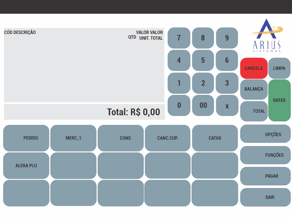 Demonstração Arius Touch